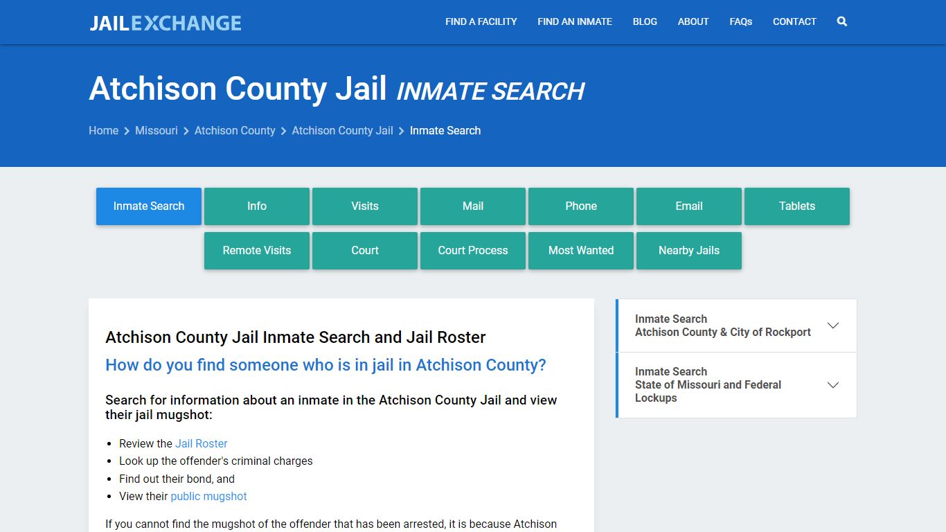 Atchison County Inmate Search | Arrests & Mugshots | MO - Jail Exchange